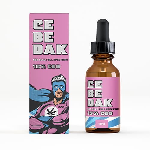 Olej CBD full spectrum 15% 1500mg 10ml CEBEDAK 10szt