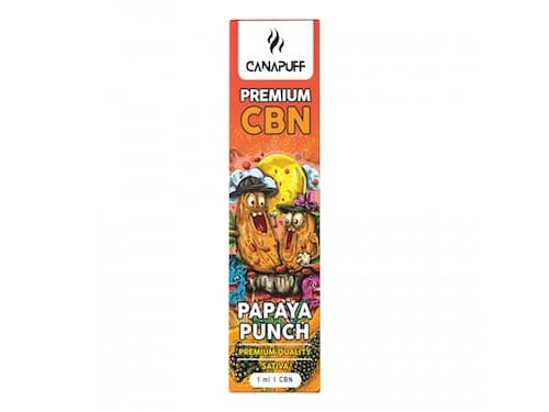 Canapuff vape pen Papaya Punch 89% CBN Jednorazowy 1ml