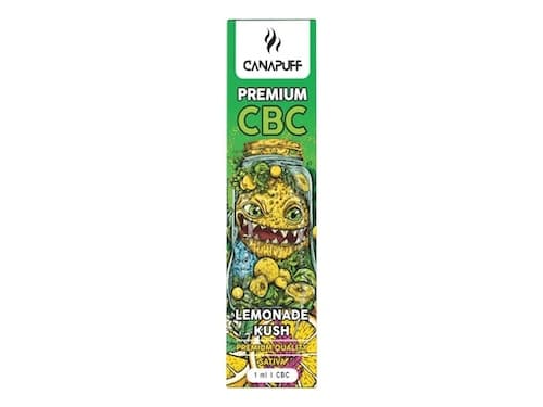 Canapuff vape pen Lemonade Kush 79% CBC Jednorazowy 1ml