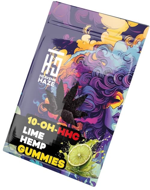 HEAVENS HAZE Gummies Lime Hemp 10-OH-HHC 3szt