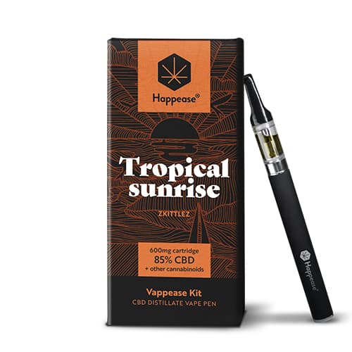 Happease Classic Tropical Sunrise Zestaw do waporyzacji 85% CBD 600 mg