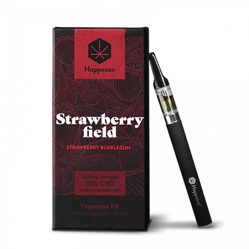 Happease Classic Strawberry Field Zestaw do waporyzacji 85% CBD 600 mg