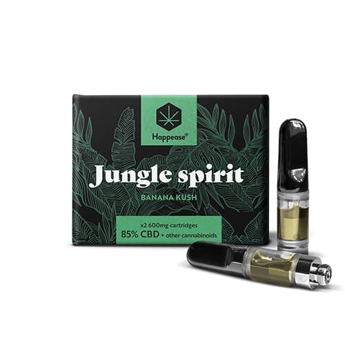 Happease Jungle Spirit cartridge 1200 mg 85% CBD 2szt x 600 mg