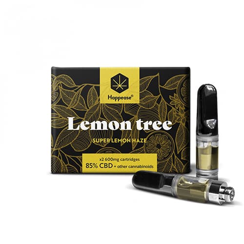 Happease Lemon Tree cartridge 1200 mg 85% CBD 2szt x 600 mg