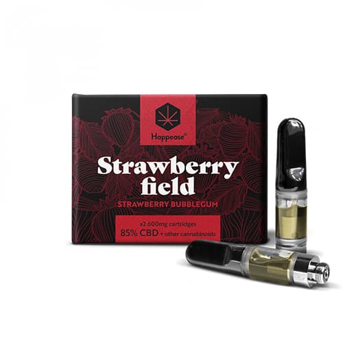 Happease Strawberry Field cartridge 1200 mg 85% CBD 2szt x 600 mg