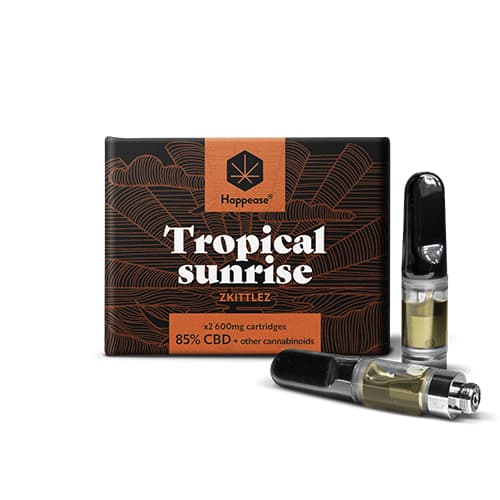 Happease Tropical Sunrise cartridge 1200 mg 85% CBD 2szt x 600 mg