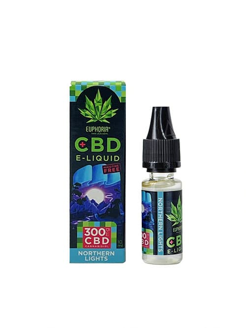 Euphoria CBD e-liquid Northern Lights  300mg 10ml