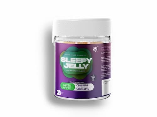 Czech CBD Sleepy Jelly Zielone Jabłko CBD i CBN 20szt