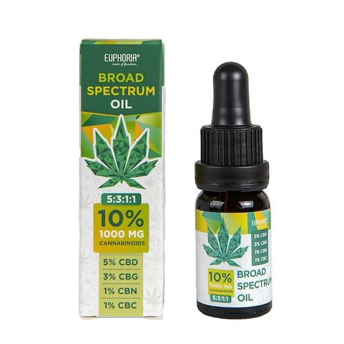 Euphoria CBD BROAD SPECTRUM olej 10% 10ml